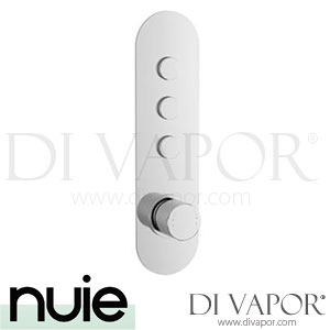 Premier / Nuie CPB8312 Push Button Valves Round Push Button Valve - Three Outlet Shower Spare Parts