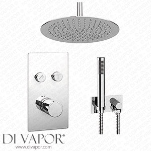 Cruze Round Push-Button Ceiling Mounted Shower Pack (with Handset + Rainfall Shower Head - CRZ-PB-PK3 Spare Parts