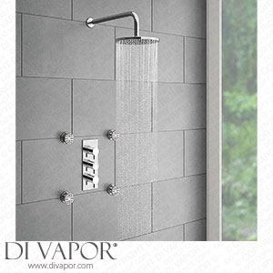 Cruze Triple Concealed Shower Valve with Fixed Shower Head + 4 Body Jets - CRZPK Spare Parts