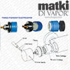 Matki CS-P081400003 Shower Diverter Flow Cartridge with Flange