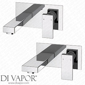 Victorian Plumbing Cast Wall Mounted Tap Package (Bath + Basin Tap) - CST-PK2 Spare Parts