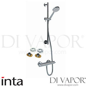 Inta CT30016CP City Thermostatic Bar Shower with Rail Kit and Fast Fix Brackets Spare Parts