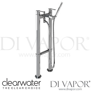Clearwater CTA7 - W7 Crystal Bath Shower Mixer on Stand Pipes Floor-Standing Spare Parts