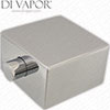 The Big Bathroom Shop Milano Como Square 42mm x 42mm Temperature Control Handle for MCR9182 Thermostatic Cartridge - CU633K Compatible Spare