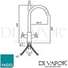 VADO CUC 1063 SS Mixer Spare Parts Diagram