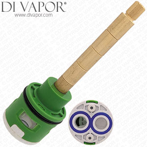 107mm Long 31mm Diameter Shower Diverter Cartridge - 20 Spline