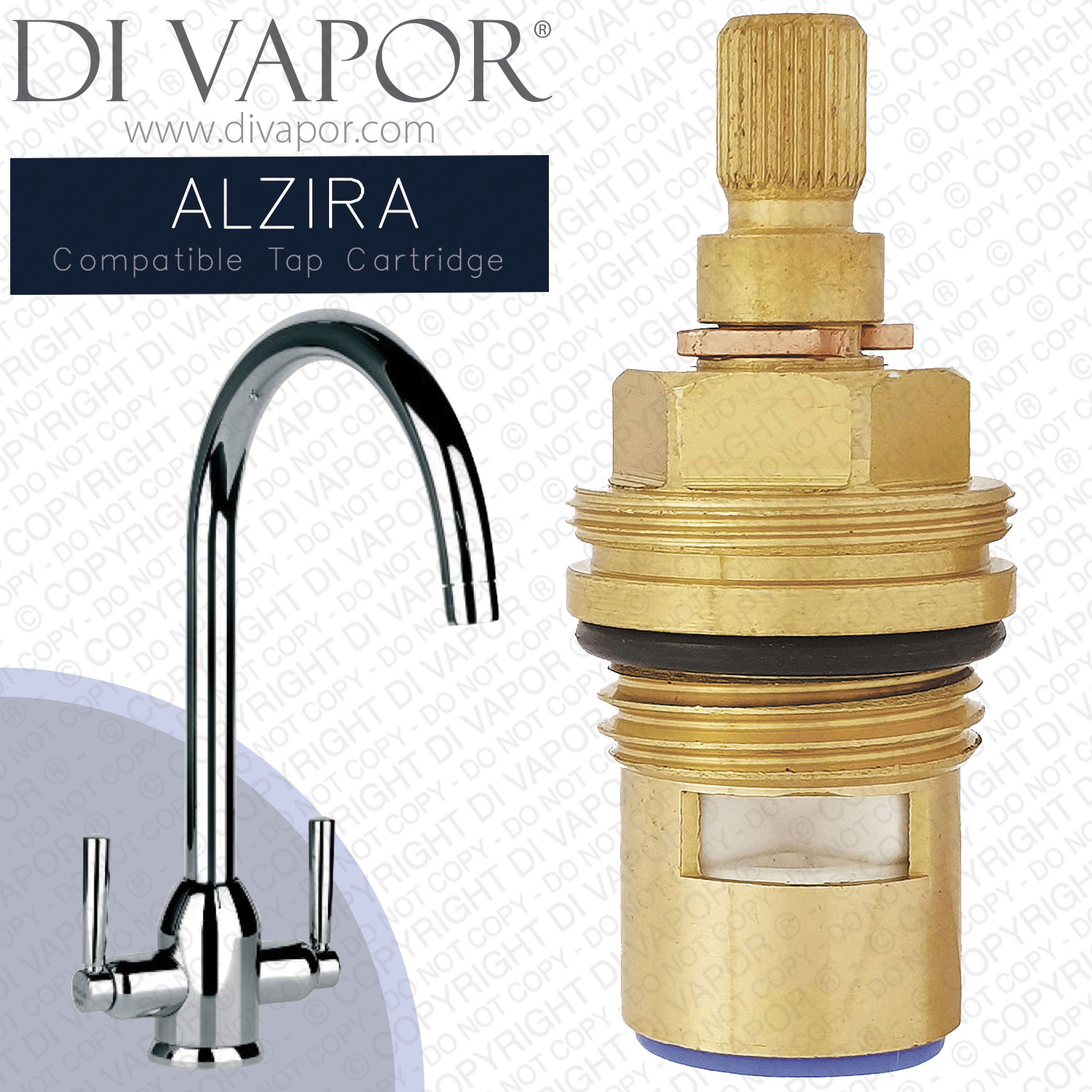 Clearwater Alzira Cold Tap Cartridge Compatible Spare - CW-AZ34