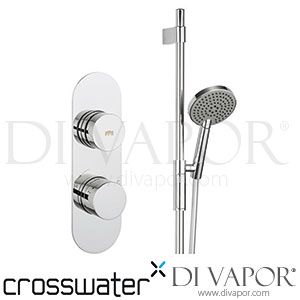 Crosswater Dial Central 1 Outlet Concealed Thermostatic Shower Valve with Push-Button Slider Kit Spare Parts CW DV 115