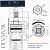 Clearwater Ultra Twin Cold Tap Cartridge Diagram