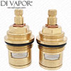 Pair of 3/4" Cartridges - 54mm - 24 Splines - CY474P8