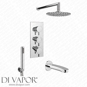 Cruze Shower Package (Rainfall Head Handset + Bath Spout) - CZSPWM Spare Parts