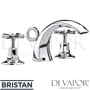 Bristan D 3HBAS C CD Art Deco 3 Hole Basin Mixer Tap with Ceramic Disc Valve Spare Parts