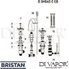 Bristan D 3HBAS C CD Mixer Spare Tech Diagram