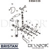 Bristan D BSM C CD Mixer Spare Tech Diagram
