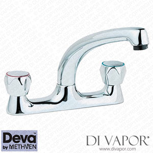 Deva DCM SPEC105 Profile Deck Mounted Sink Mixer with Metal Backnuts Spare Parts