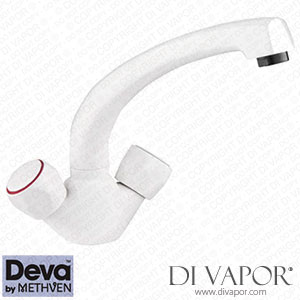 Deva DCP124/005 Profile Mono Sink Mixer - White Spare Parts