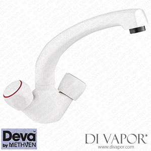 Deva DCP124/005 Profile Mono Sink Mixer - White Spare Parts