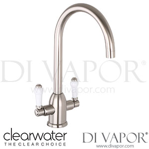 Clearwater DE2BN Dephini Twin Lever Brushed Nickel Monobloc Kitchen Mixer Tap Spare Parts