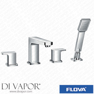 Flova DE4HBSM Dekka 4-Hole Deck Mounted Bath and Shower Mixer with Shower Set Spare Parts