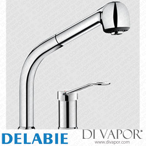 Delabie 2599 Mechanical Mixer Set and Column with Retracting Hand Spray Spare Parts