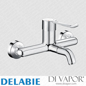 Delabie 2611EP Wall-Mounted Basin Mixer with Pressure-Balancing Spare Parts