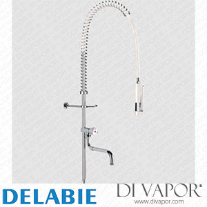 Delabie 435220 White Pre-Rinse Set without Valve with Long Column Spare Parts