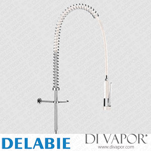 Delabie 435420 White Pre-Rinse Set without Valve with Short Column Spare Parts