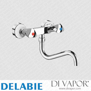 Delabie 5445T2S Wall-Mounted Mechanical Sink Mixer Spare Parts