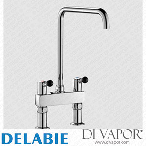 Delabie 5603 Twin Hole Pillar-Mounted Mixer - 100 Lpm Spare Parts