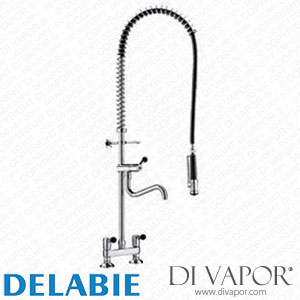 Delabie 5633-120 Pre-Rinse Twin Hole Mixer with Bib Tap Spare Parts
