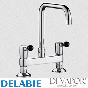 Delabie 5641T2UK Deck-Mounted Twin Hole Mixer - 60 Lpm Spare Parts