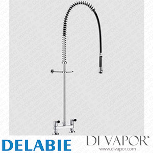 Delabie 5680UK Twin Hole Pre-Rinse Set with Mixer Spare Parts