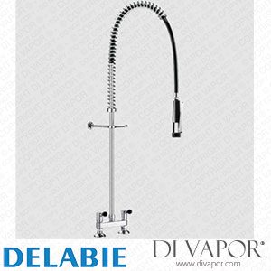 Delabie 5880 Twin Hole Pre-Rinse Set with Mixer Spare Parts