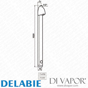 Delabie 714701 Sporting Shower Panel Spare Parts