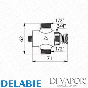 Delabie 747121 Tempostop Shower Valve Spare Parts