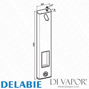 Delabie 749200 Tempostop Shower Panel Spare Parts