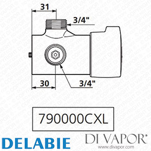 Delabie 790000CXL Tempomix Exposed Shower Spare Parts