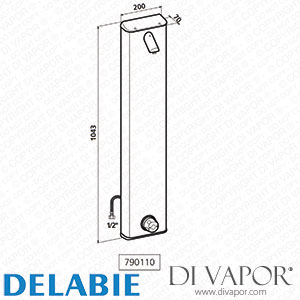 Delabie 790110 Tempomix Shower Panel Spare Parts