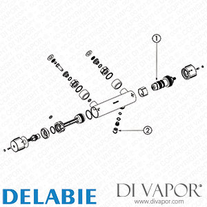 Delabie 9769 Securitherm Securitouch Thermostatic Shower Mixer Spare Parts