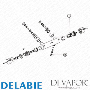 Delabie H9768TP Securitherm Thermostatic Shower Mixer Spare Parts