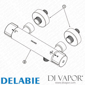 Delabie H9769S Securitherm Securitouch Thermostatic Shower Mixer Spare Parts