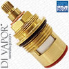 Ceramic Disc Tap Valve Cartridge Insert - 3/4" BSP, Quarter Turn Anti-Clockwise Close - 53mm Height, 20 Teeth Spline - Hot Side