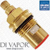 Tap Cartridge Valve Insert - 1/2" BSP, Quarter Turn Anti-Clockwise Close - 50mm Height, 20 Teeth Spline - Hot Side