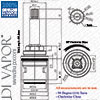Ceramic Disc Quarter Turn Shower Cartridge