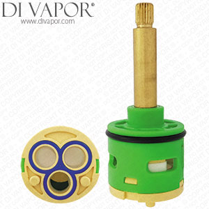 80mm 3-Way Diverter Valve Cartridge 33mm Barrel Diameter with 43mm Spindle