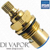 Ceramic Disc Shower and Tap Valve Cartridge Insert - 1/2" BSP, Half Turn - Clockwise Close - 24 Teeth Spline