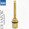 110mm Ceramic Disc Shower & Tap Valve On/Off Cartridge - 3/4" BSP, Quarter Turn Clockwise Close - 24 Teeth Spline