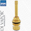 90mm Ceramic Disc Shower & Tap Valve On/Off Cartridge - 3/4" BSP, Quarter Turn Clockwise Close - 24 Teeth Spline - Cold Side