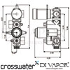 Crosswater DIAL-BEL-1 Diagram
