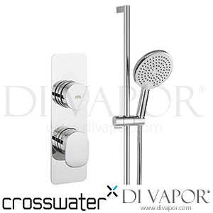 Crosswater DIAL-PIER-18 Dial Pier Trim Single Outlet Thermostatic Shower Valve with Slide Rail, Handset & Hose Spare Parts